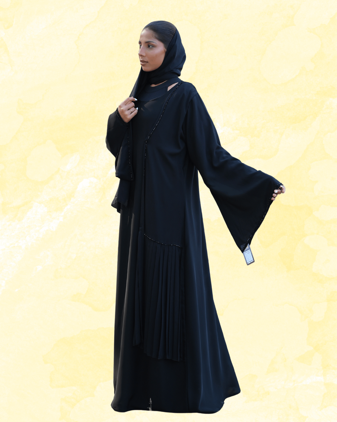 LUXURY ABAYA WITH HAND EMBROIDERY